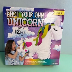 Knot Your Own Unicorn, Pillow, Makes 12” Pillow, Kids Arts & Crafts 6+